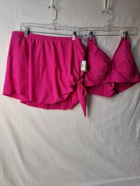Torrid Hot Pink 2 Piece Bathing Suit